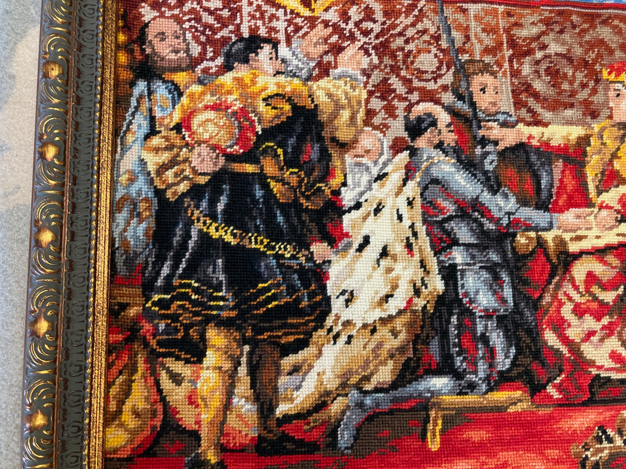 Vintage "Hold Pruski" after Jana Matejki Gobelin, Needlepoint wall art