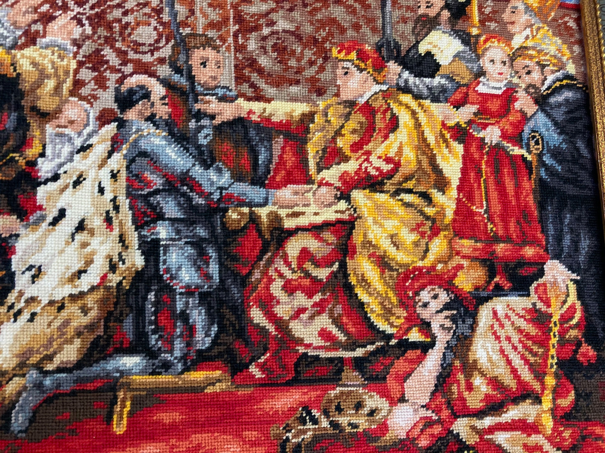 Vintage "Hold Pruski" after Jana Matejki Gobelin, Needlepoint wall art