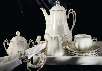 Victoria Tea set, porcelain, 4 pers