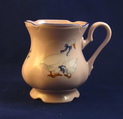 Mug 8.5oz Geese, Pink Bone China Porcelain China