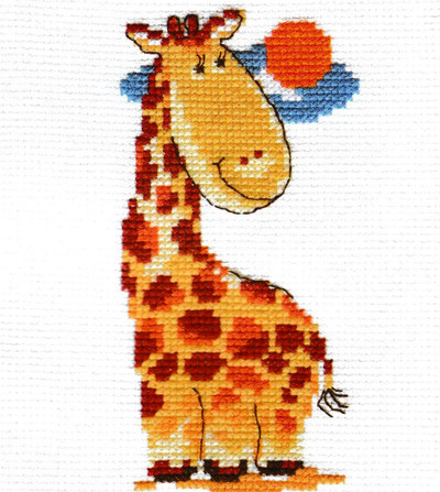 "Giraffe" Unprinted Needlework Kit 0-39 Alisa