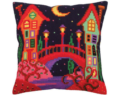 "Bridge to fairy tale" Cushion kit for Embroidery 5257