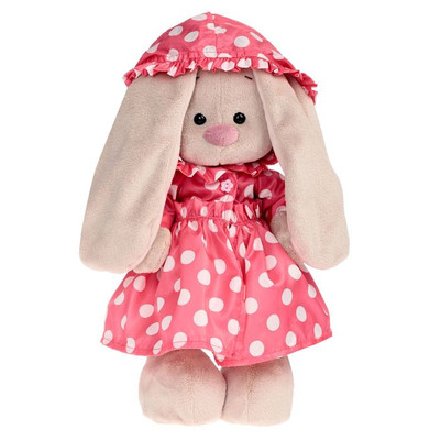 Zaika MI Stuffed Toy in Polka Dot Rain Coat 12"