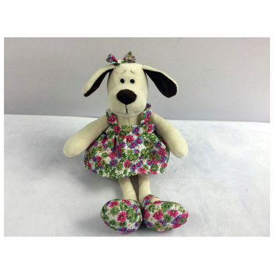 Teddy Dog in the Dress Plush Stuffed Toy  6"
