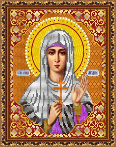 "Св. Лидия" 7726 Orthodox Icon Replica Kit for Beading Embroidery