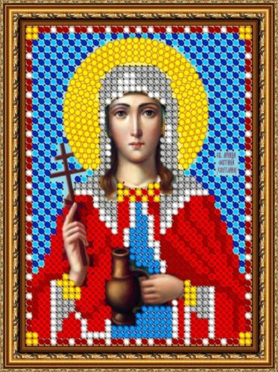 "Св. Фотина" 7708лм Orthodox Icon Replica Kit for Beading Embroidery