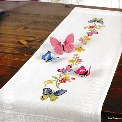 "Butterflies" II Tablerunner Kit for Embroidery Schafer 6942-230