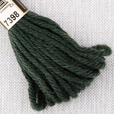 7398 DMC Tapestry & Embroidery Wool 8.8yd  Very Dark Drab Olive