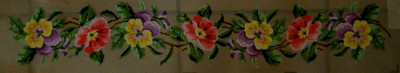 "Pansy" Canvas for  Needlepoint Tapestry Gobelin  Embroidery Gobelin-L  45257