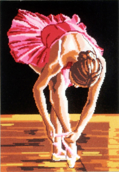 "Ballet dancer" Printed Canvas for  Needlepoint Tapestry Embroidery Gobelin L 14725
