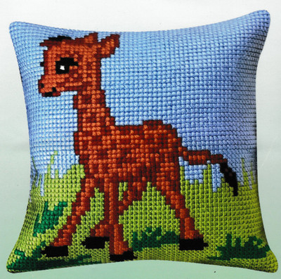 "Giraffe" Front Cushion Cross stitch kit for Pillow - GobelinL 01132