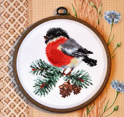 "Bullfinch" Unprinted Needlework Kit 1-15