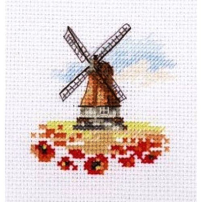 "Windmill"  Unprinted Needlework Kit 0-197