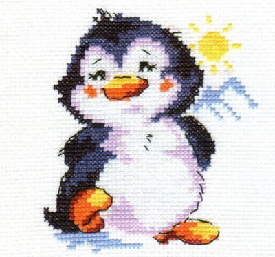 "Penguin" Unprinted Needlework Kit 0-32