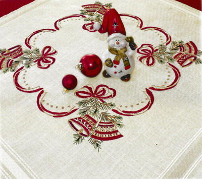  "Christmas Bells" Tablecloth Kit for Embroidery Duftin 07063