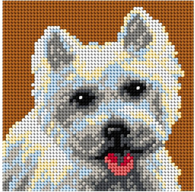 "My dog" Printed Canvas for Cross Stitch Tapestry Gobelin Embroidery Orchidea 2722D