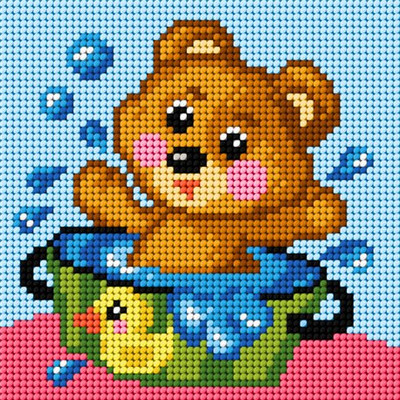 "Little Bear" Printed Canvas for Cross Stitch Tapestry Gobelin Embroidery Orchidea 2815