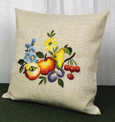 "Fruits" Cushion Cover Kit for Embroidery Schafer 6844C