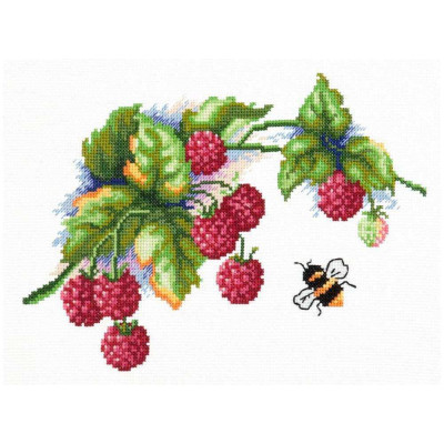 "Raspberry"  Unprinted Counted Funny Needlework Cross Stitch Kit Magic Needle 40-50