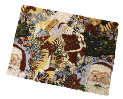 "Santa" Kit  of 2 Gobelin Tapestry Placemats Veralis