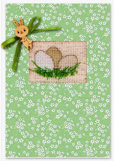 "Easter" Counted  Cross stitch kit for Greeting Card - Luca SP-67