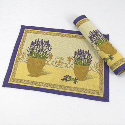 "Lavender" Set of 2 Tapestry Placemats 07835-318