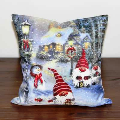"Christmas Elves" Printed Cushion Cover  08455-501