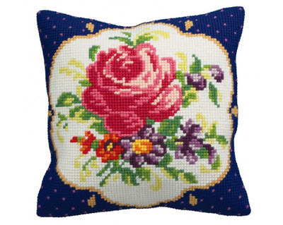 "Flowers" Cushion kit for Embroidery 5140