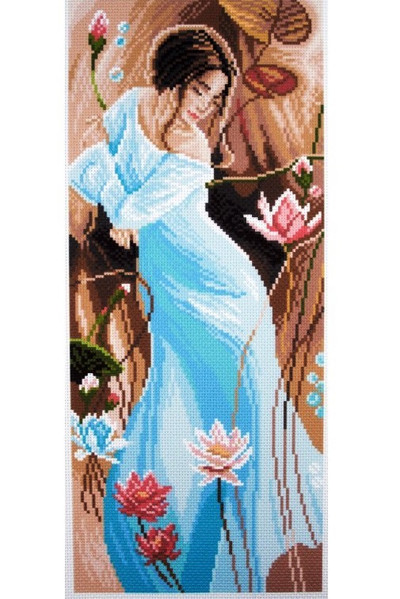 "Romance" Printed Cross Stitch Canvas Collection D'arts 1051