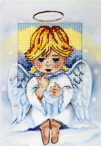 "Angel" Counted  Cross stitch kit for Greeting Card - Orchidea 6230