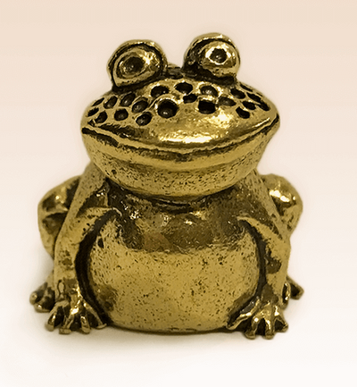 "Frog" Souvenir Сollectable Thimble  Figure Statue BronZamania B847