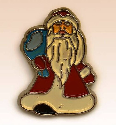 "Santa" Collectible Pin BronZamania B2220