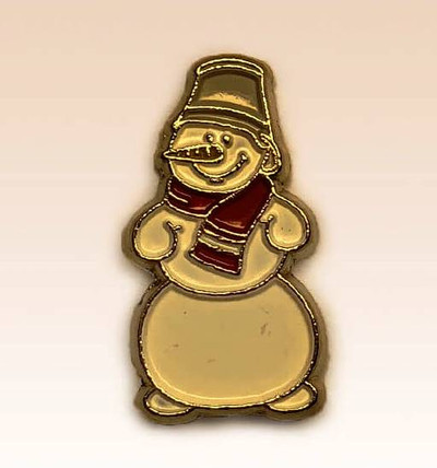 "Snowman" Collectible Pin BronZamania B2209
