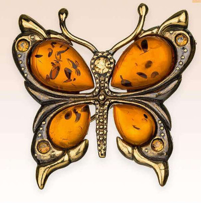 "Butterfly" Collectible Brooch BronZamania B1-487