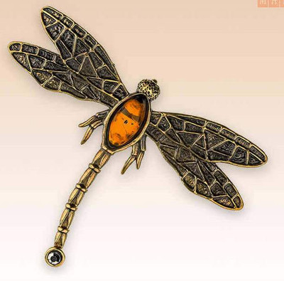 "Dragonfly" Collectible Brooch BronZamania B1-709