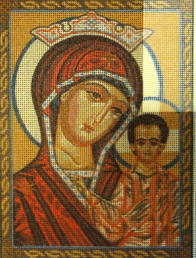 "Icon" Printed Needlepoint Tapestry  Canvas Collection D'art  6063