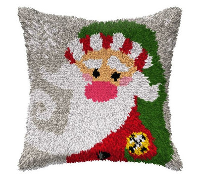 "Santa" Latch-Hook Front Cushion Pillow Kit Orchidea 4117