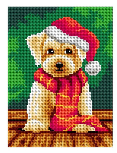 "Waiting for Christmas" Printed Canvas for Cross Stitch Tapestry Gobelin Embroidery Orchidea 3171F