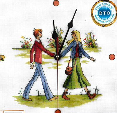 Join Hands Clock Cross Unprinted Stitch Kit 