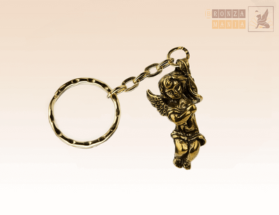 "Cupid" Collectible Souvenir Keychain Statue BronZamania B163