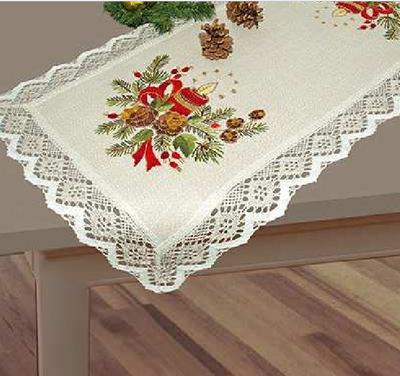 "Christmas" Table Runner Kit for Embroidery Schafer 6638