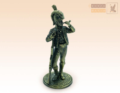"Infantry Soldier with a Pipe" Collectible Souvenir Figure Statue BronZamania B4193