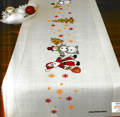 "Santa" Table runner Kit for Embroidery Schafer 6990 R