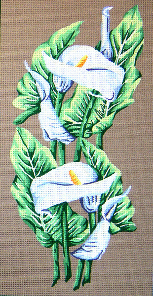 "Calla" Printed Canvas for  Needlepoint Tapestry Gobelin  Embroidery Diamant Gobelin L 42504