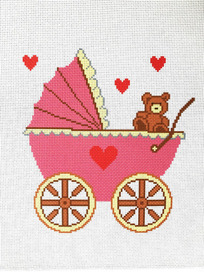 "New BabyFirst Day" Printed Canvas for Cross Stitch Embroidery Aida Gobelin L 60104