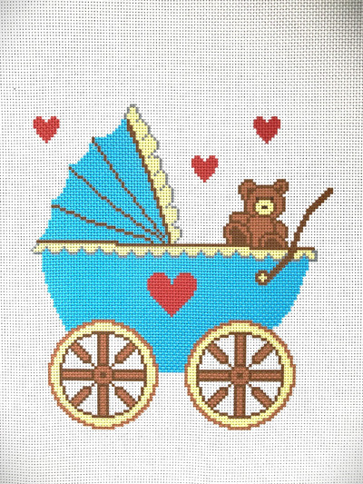 "New BabyFirst Day" Printed Canvas for Cross Stitch Embroidery Aida Gobelin L 60105