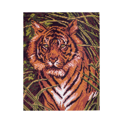 "Tiger" Printed Needlepoint Tapestry Canvas Collection D'arts 099