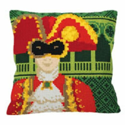 "Carnaval de Venise Homme" Cushion kit for Embroidery 5128