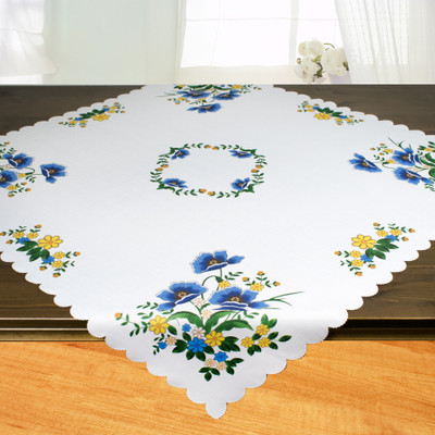 "Flowers" Printed Table Cover  Topper 08795100