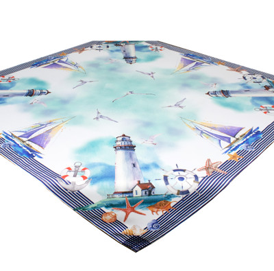 "Sea Life" Printed Table Cover  Topper 08651100